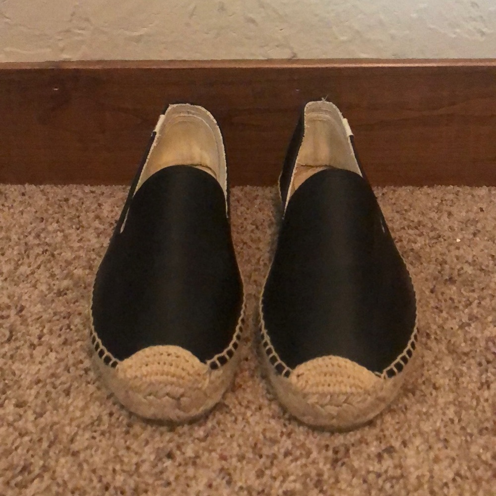 Soludos leather platform espadrille